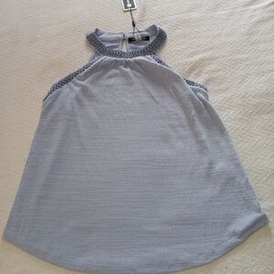 NWT Sz.S/P Womens Cable And Gauge Sleeveless Blouse